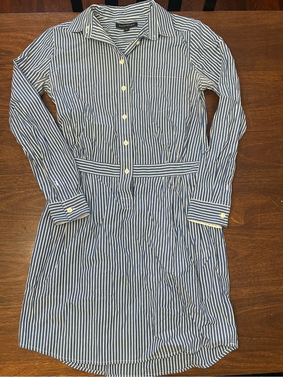 Banana Republic Dresses & Skirts - Banana Republic Blue and White Striped Shirt Dress